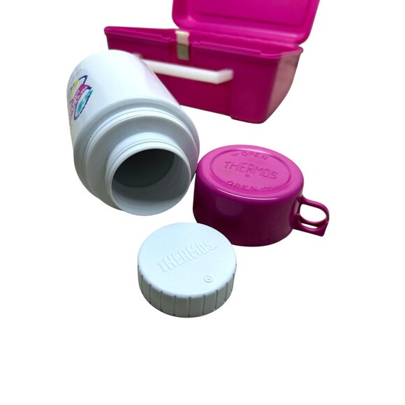 New Kids On The Block Vintage 1991 PINK Lunchbox Thermos NKOTB - Picture 5 of 7